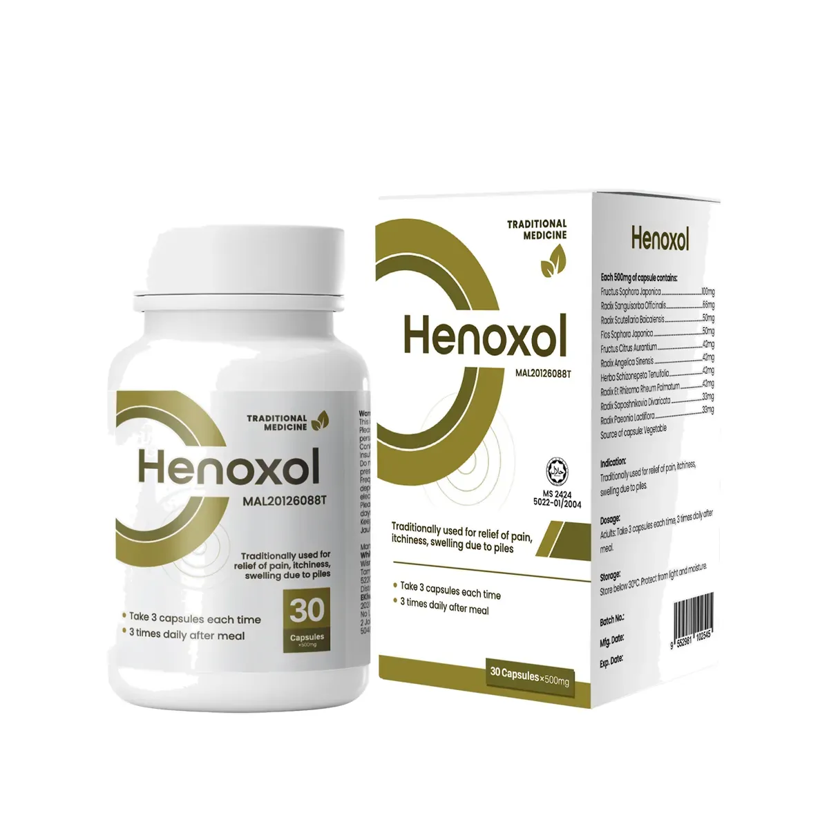 Henoxol, 30 kapsul