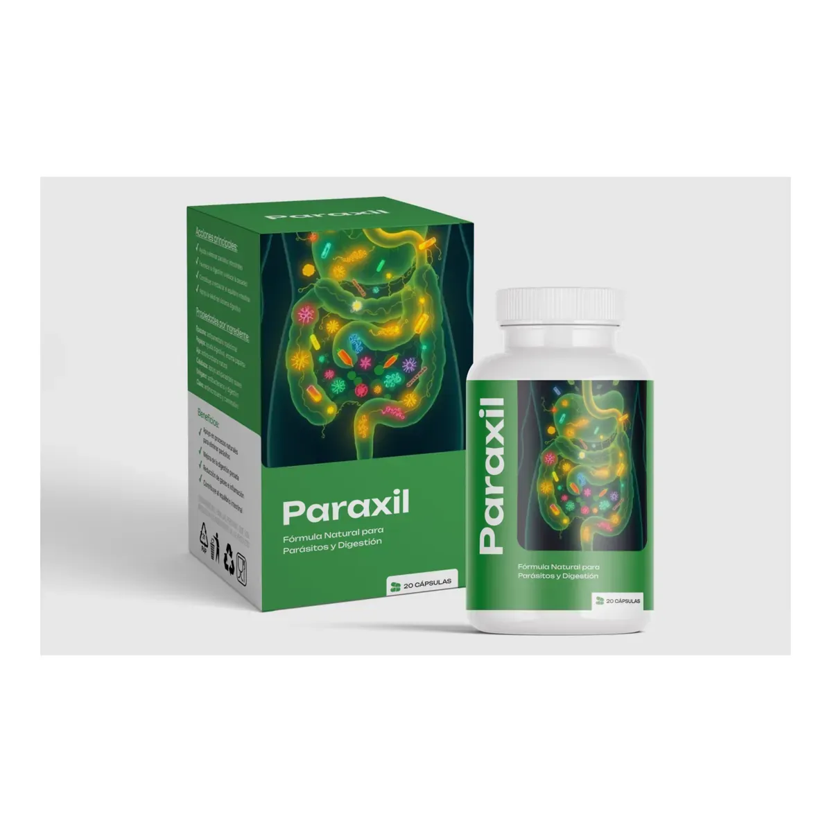 Paraxil, 20 cápsulas