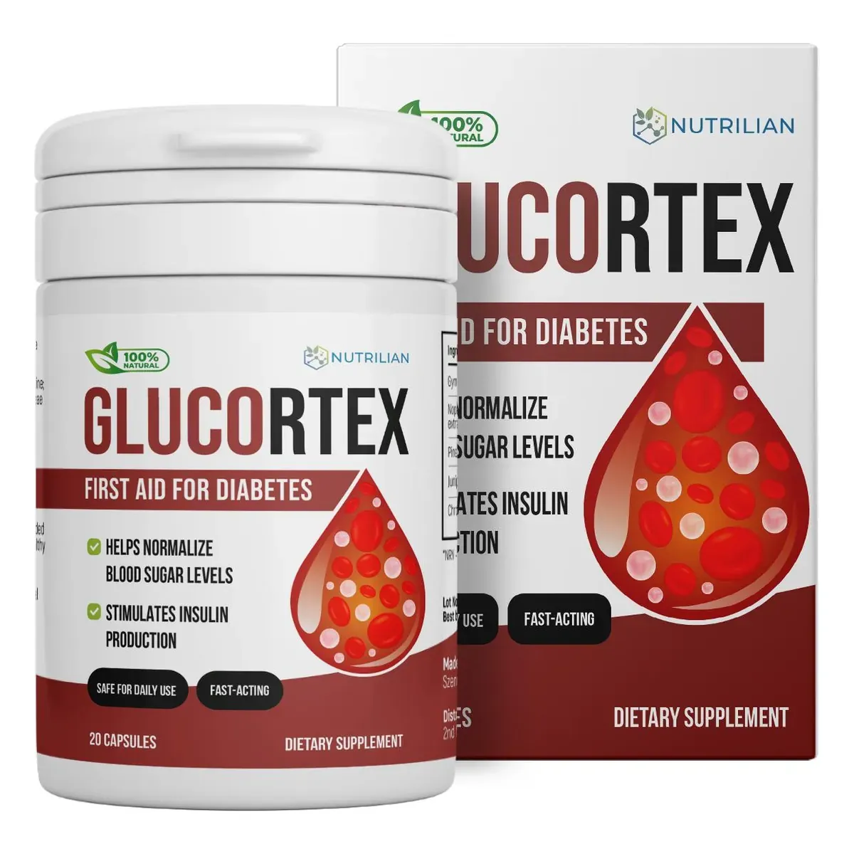 Glucortex, 20 cápsulas